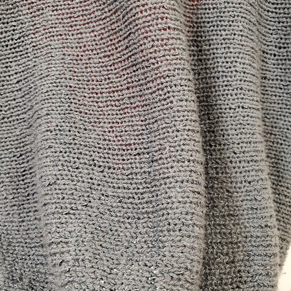 Vintage Angora Wool Oversized Knit Sweater 36 6 Small S Le Comte Red Grey - Picture 7 of 11